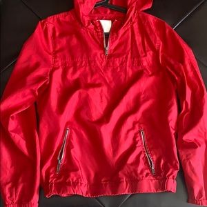 Red Windbreaker
